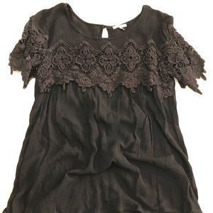 Black Lace Blouse